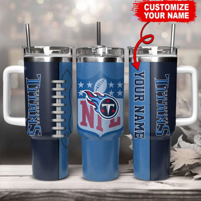 Tennessee Titans NFL Football Custom Name 40oz Stanley Tumbler Gift for Fans