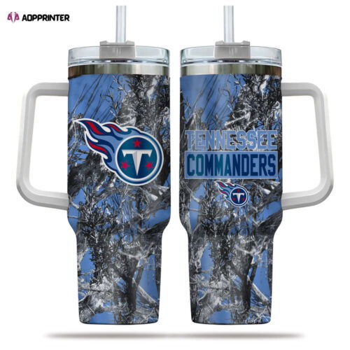 Cart 5 Tennessee Titans NFL Hunting Personalized Stanley Tumbler 40oz Gift for Fans