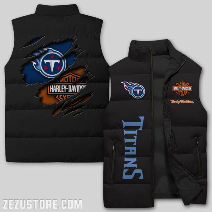 Tennessee Titans NFL Sleeveless Puffer Jacket Custom For Fans Gifts