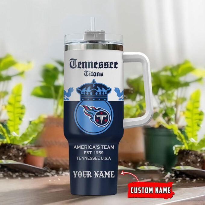 Tennessee Titans Personalized NFL Corona Extra 40oz Stanley Tumbler Gift for Fans