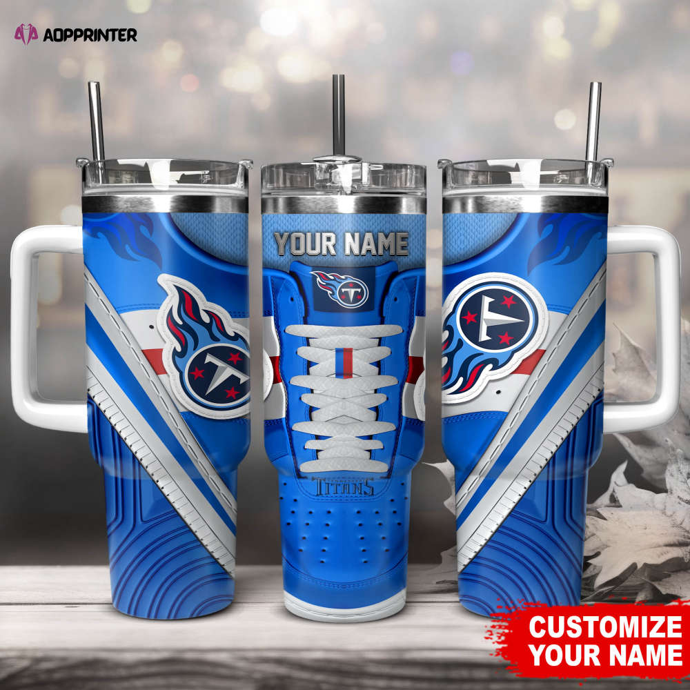 Tennessee Titans Sneaker NFL Personalized Stanley Tumbler 40Oz Gift for Fans Tennessee Titans Sneaker NFL Personalized Stanley Tumbler 40Oz Gift for Fans