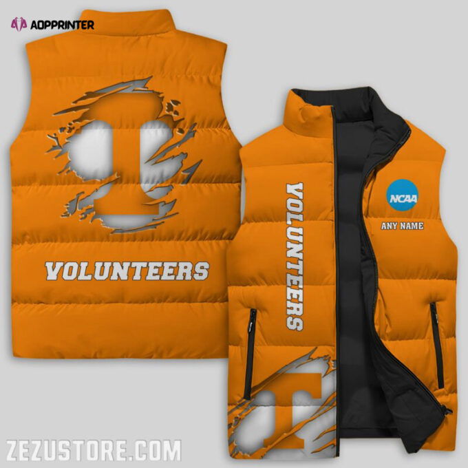 Tennessee Volunteers NCAA Sleeveless Puffer Jacket Custom For Fans Gifts