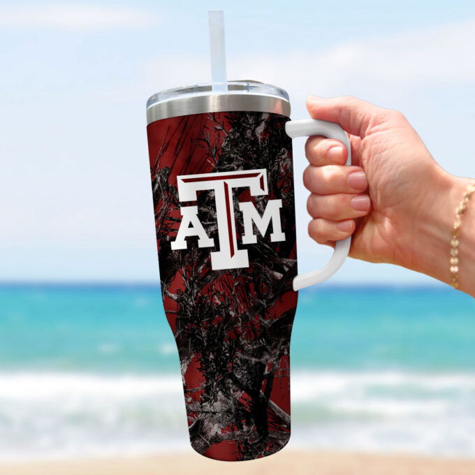 Texas A&M Aggies NCAA Hunting Personalized Stanley Tumbler 40oz Gift for Fans