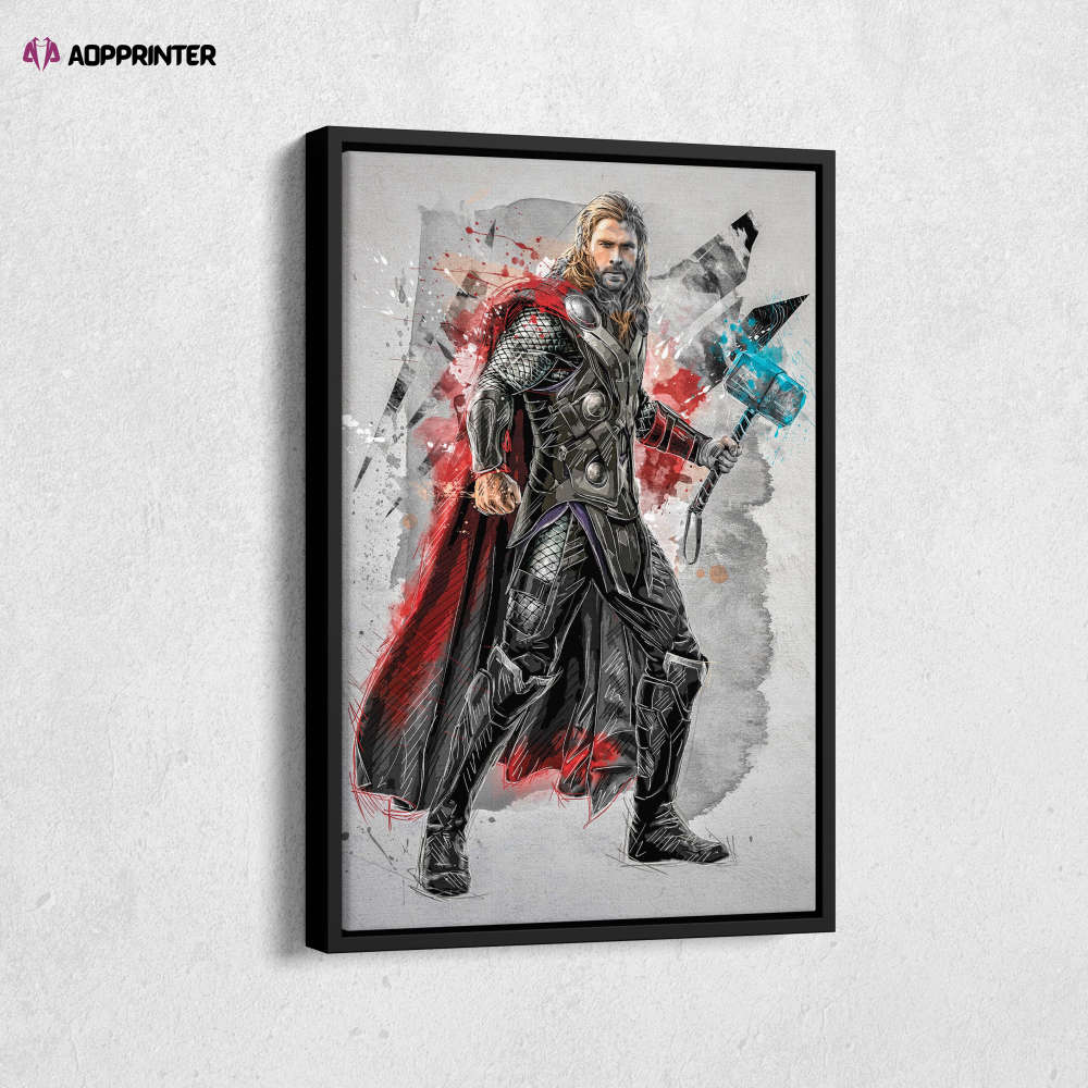 Thor Poster Marvel Comics Framed Wall Art Home Decor Canvas Print Artwork Thor Poster Marvel Comics Framed Wall Art Home Decor Canvas Print Artwork