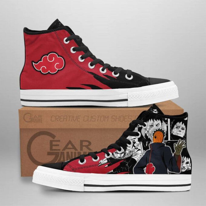 Tobi Emblem High Top Shoes Custom Naruto Anime For Fans