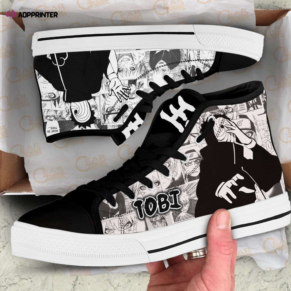 Tobi High Top Shoes Custom Naruto Anime For Fans Tobi High Top Shoes Custom Naruto Anime For Fans