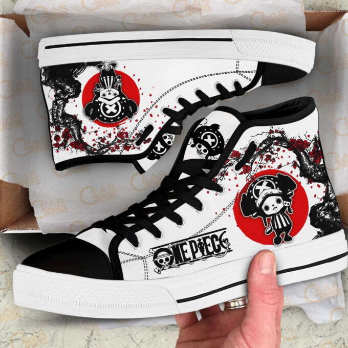 Tony Tony Chopper High Top Shoes Japan Style For Fans One Piece Anime