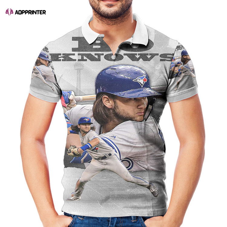 Toronto Blue Jays Bo Bichette10 3D Gift for Fans Polo Shirt Toronto Blue Jays Bo Bichette10 3D Gift for Fans Polo Shirt