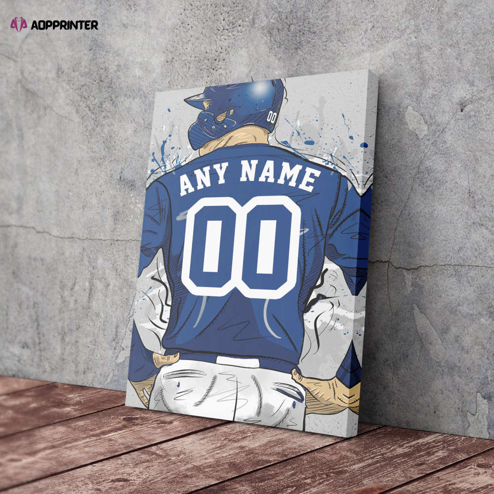 Toronto Blue Jays Jersey MLB Personalized Jersey Custom Name and Number Canvas Wall Art Home Decor Poster Man Cave Gift Toronto Blue Jays Jersey MLB Personalized Jersey Custom Name and Number Canvas Wall Art Home Decor Poster Man Cave Gift