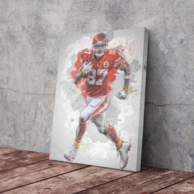 Travis Kelce Poster Kansas City Chiefs NFL Framed Wall Art Home Decor Canvas Print Artwork