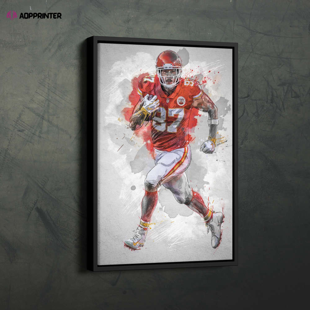 Travis Kelce Poster Kansas City Chiefs NFL Framed Wall Art Home Decor Canvas Print Artwork Travis Kelce Poster Kansas City Chiefs NFL Framed Wall Art Home Decor Canvas Print Artwork
