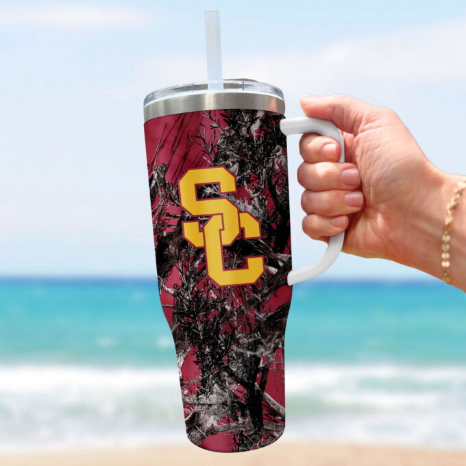 USC Trojans NCAA Hunting Personalized Stanley Tumbler 40oz Gift for Fans