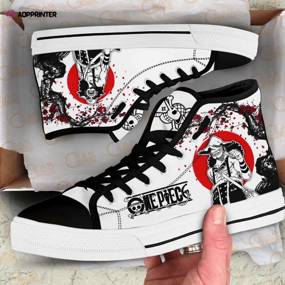 Usopp High Top Shoes Japan Style For Fans One Piece Anime Usopp High Top Shoes Japan Style For Fans One Piece Anime