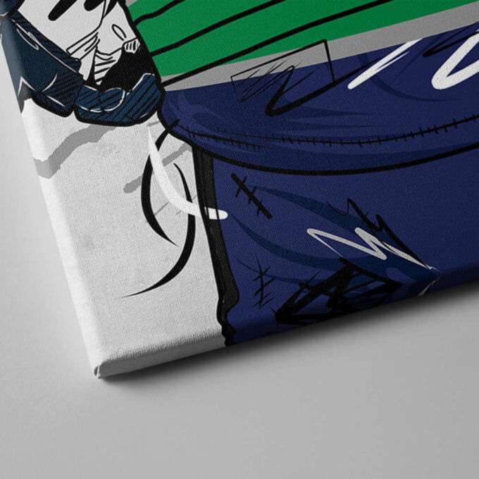 Vancouver Canucks Jersey NHL Personalized Jersey Custom Name and Number Canvas Wall Art Home Decor Framed Poster Man Cave Gift