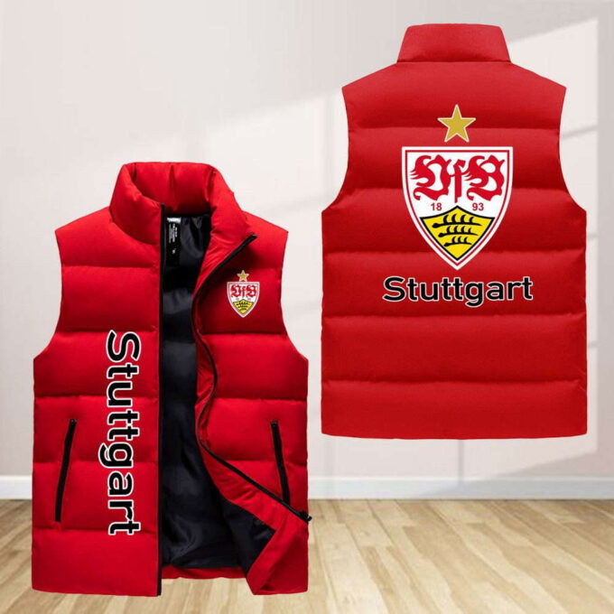 Vfb Stuttgart Sleeveless Puffer Jacket Custom For Fans Gifts