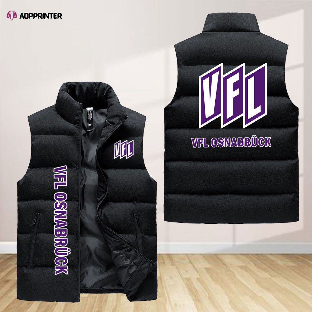 Vfl Osnabruck Sleeveless Puffer Jacket Custom For Fans Gifts Vfl Osnabruck Sleeveless Puffer Jacket Custom For Fans Gifts