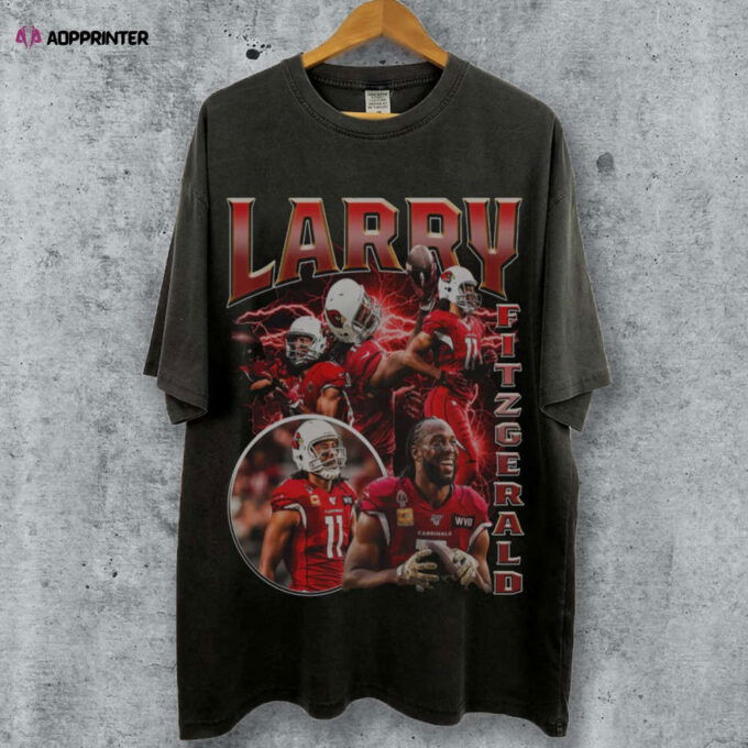 Vintage Larry Fitzgerald Bootleg Style Shirt Larry Fitzgerald T-Shirt 90s Football Graphic Tee