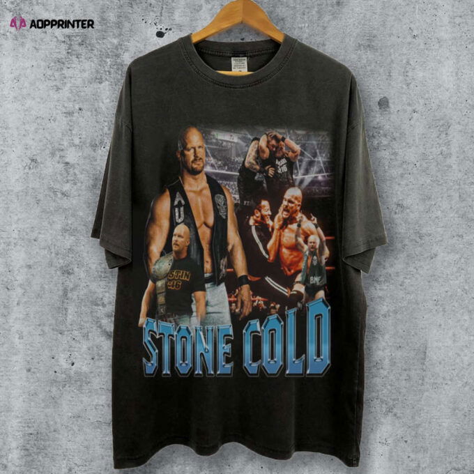 Vintage Stone Cold Steve Austin T-Shirt: 90s Retro Bootleg Style Unisex Gift