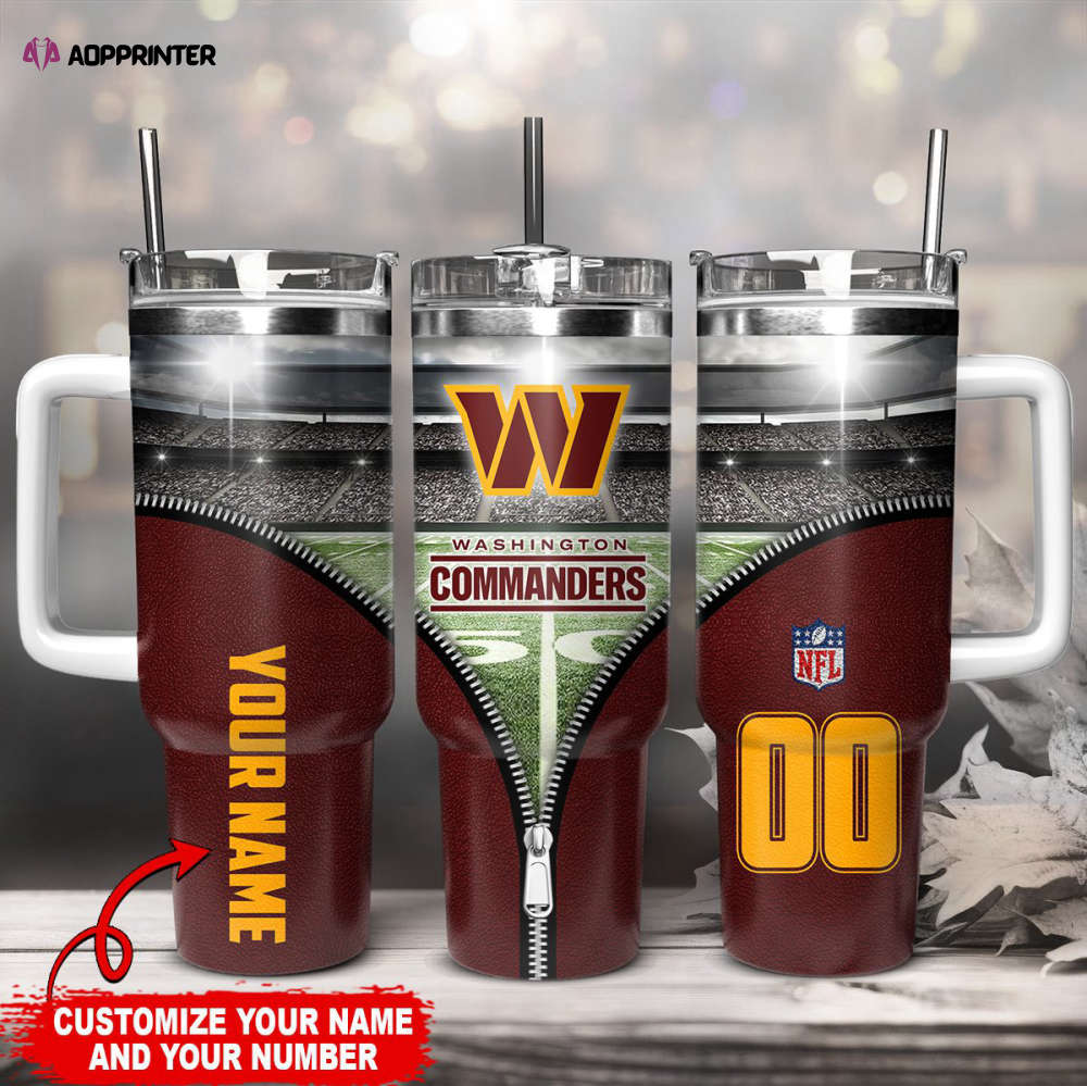 Washington Commanders NFL 40oz Stanley Tumbler Gift for Fans Washington Commanders NFL 40oz Stanley Tumbler Gift for Fans