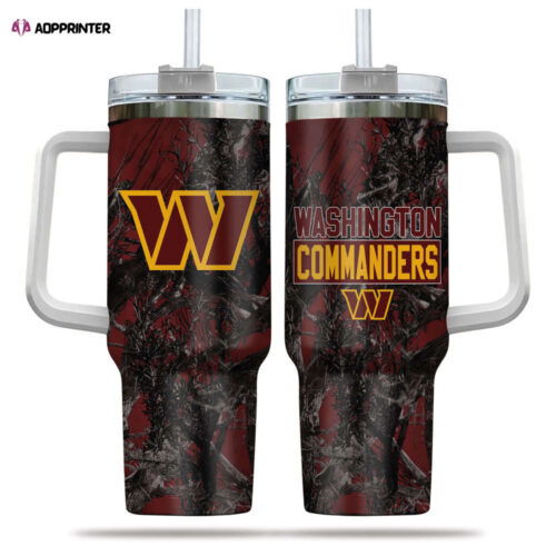 Washington Commanders NFL Hunting Personalized Stanley Tumbler 40oz Gift for Fans