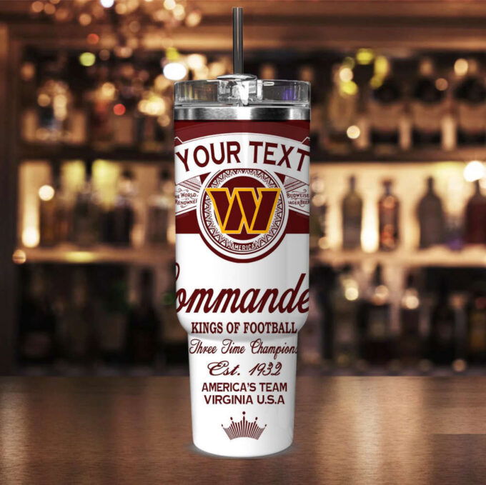 Washington Commanders NFL Kings Of Football Custom Your Text Stanley Tumbler 40Oz Gift for Fans