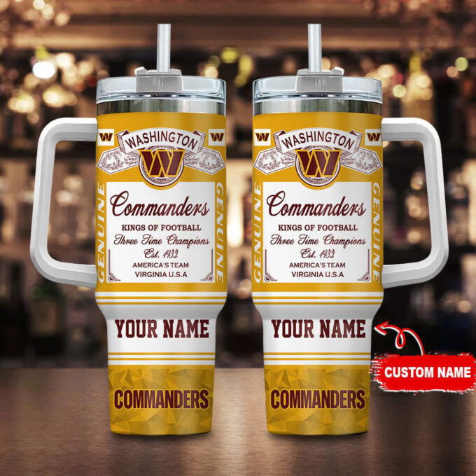 Washington Commanders NFL Kings of Football Personalized Stanley Tumbler 40Oz Gift for Fans