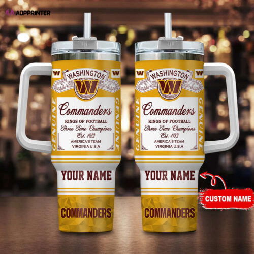 Washington Commanders NFL Kings Of Football Personalized Stanley Tumbler 40oz Gift for Fans