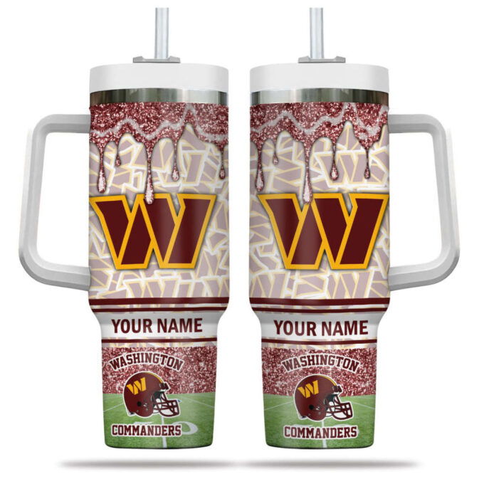 Washington Commanders NFL Personalized Stanley Tumbler 40oz Gift for Fans