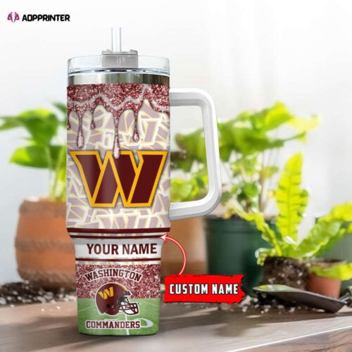 Cart 3 Washington Commanders NFL Personalized Stanley Tumbler 40oz Gift for Fans