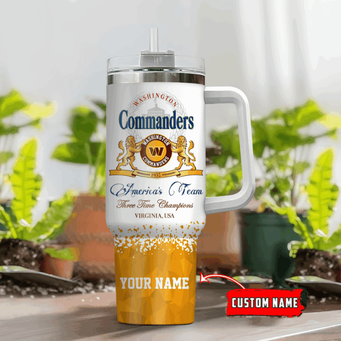 Washington Commanders Personalized NFL Champions Modelo 40oz Stanley Tumbler Gift for Fans