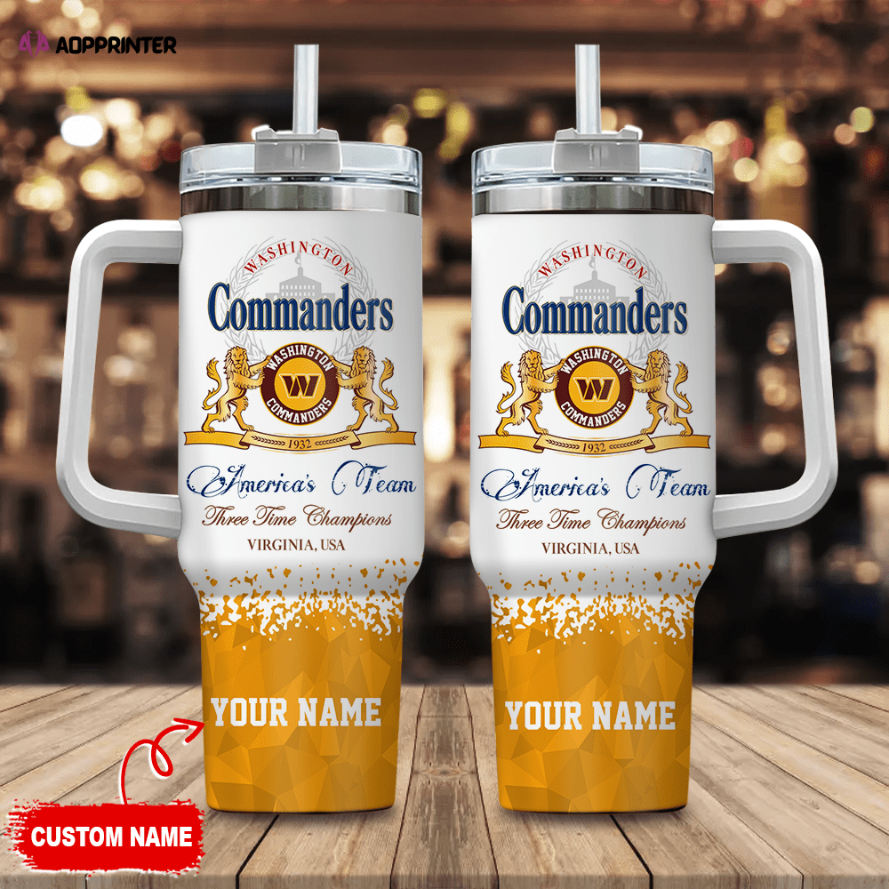 Washington Commanders Personalized NFL Champions Modelo 40oz Stanley Tumbler Gift for Fans Washington Commanders Personalized NFL Champions Modelo 40oz Stanley Tumbler Gift for Fans