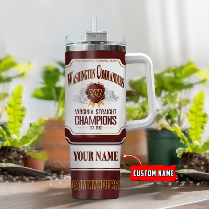 Washington Commanders Personalized The World’s No 1 Football Team NFL Jim Beam 40oz Stanley Tumbler Gift for Fans