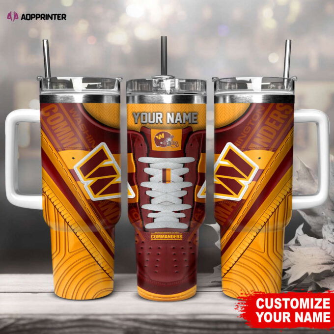 Washington Commanders Sneaker NFL Personalized Stanley Tumbler 40Oz Gift for Fans