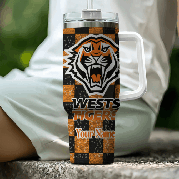 Wests Tigers NRL Personalized Stanley Tumbler 40oz Gift for Fans