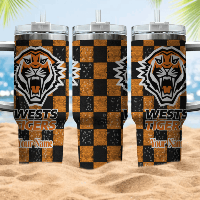 Wests Tigers NRL Personalized Stanley Tumbler 40oz Gift for Fans