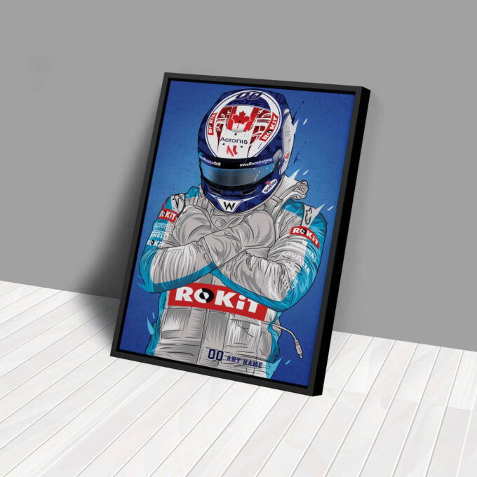Williams Jersey Formula 1 Personalized Jersey Custom Name and Number Canvas Wall Art Home Decor Framed Poster Man Cave Gift
