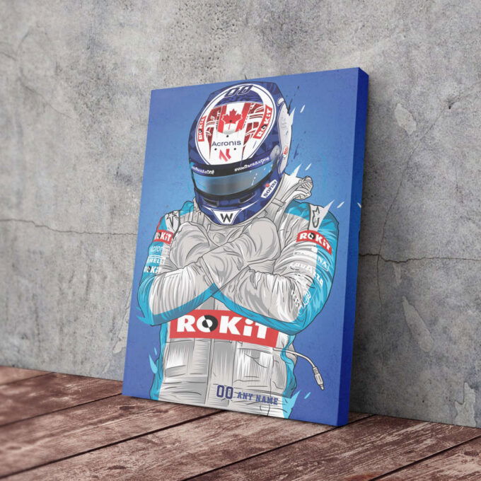 Williams Jersey Formula 1 Personalized Jersey Custom Name and Number Canvas Wall Art Home Decor Framed Poster Man Cave Gift