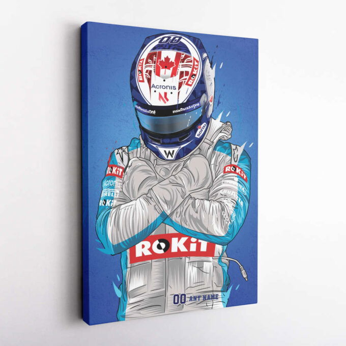 Williams Jersey Formula 1 Personalized Jersey Custom Name and Number Canvas Wall Art Home Decor Framed Poster Man Cave Gift