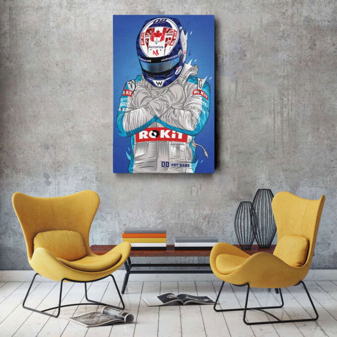 Williams Jersey Formula 1 Personalized Jersey Custom Name and Number Canvas Wall Art Home Decor Framed Poster Man Cave Gift