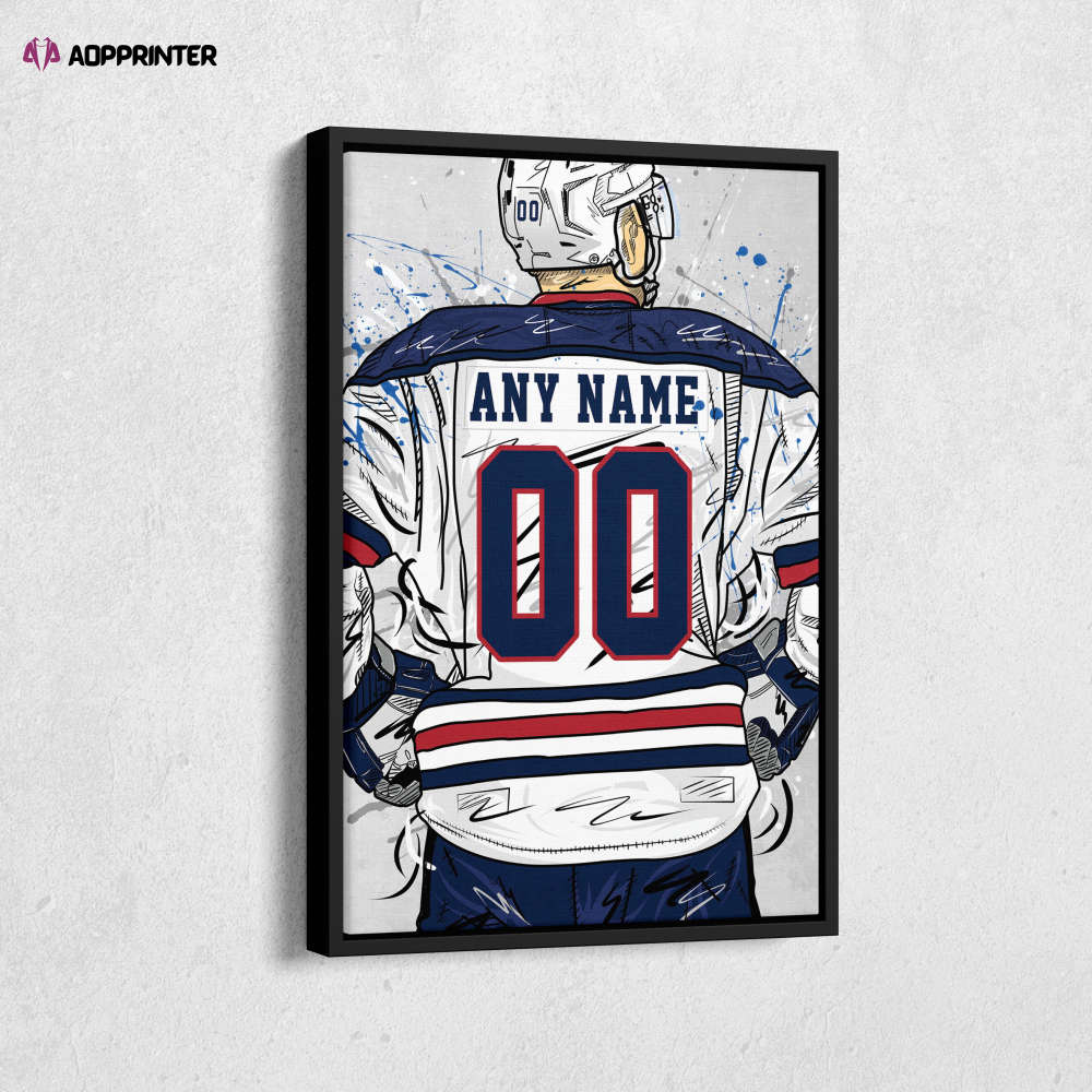 Winnipeg Jets Jersey NHL Personalized Jersey Custom Name and Number Canvas Wall Art Home Decor Framed Poster Man Cave Gift Winnipeg Jets Jersey NHL Personalized Jersey Custom Name and Number Canvas Wall Art Home Decor Framed Poster Man Cave Gift