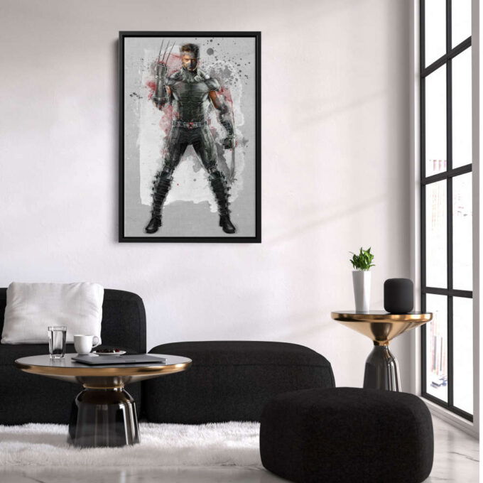 Wolverine Poster Marvel Comics Canvas Wall Art Home Decor Framed Poster Man Cave Gift