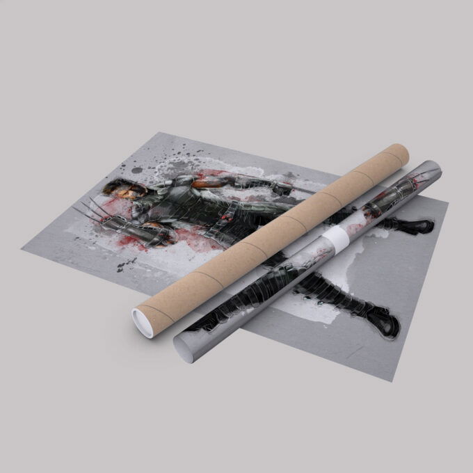 Wolverine Poster Marvel Comics Canvas Wall Art Home Decor Framed Poster Man Cave Gift