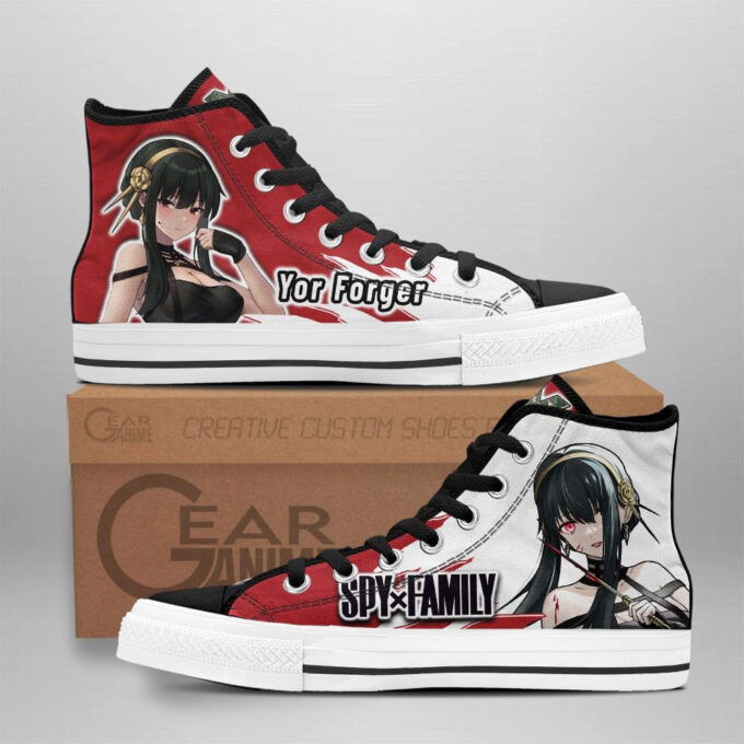 Yor Forger High Top Shoes Custom Spy X Family Anime For Fans