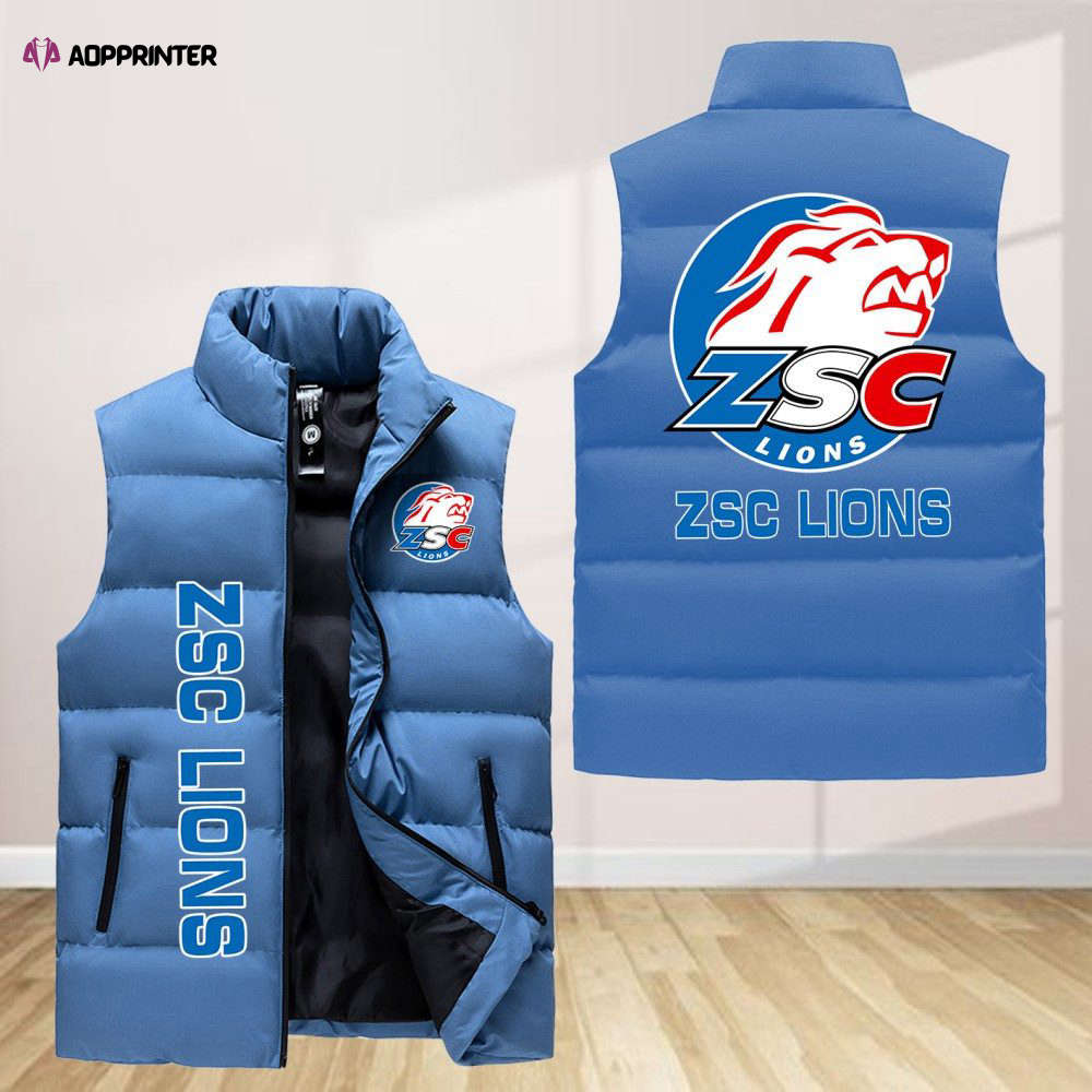 Zsc Lions Sleeveless Puffer Jacket Custom For Fans Gifts Zsc Lions Sleeveless Puffer Jacket Custom For Fans Gifts