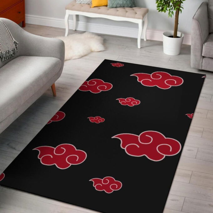 Akatsuki Cloud Naruto Rug Living Room Floor Decor Fan Gifts