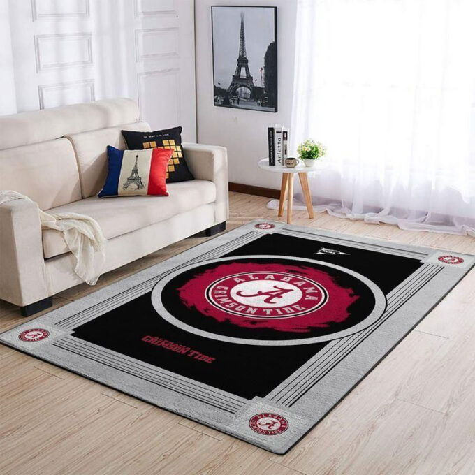 Alabama Crimson Tide Rug Living Room Floor Decor Fan Gifts