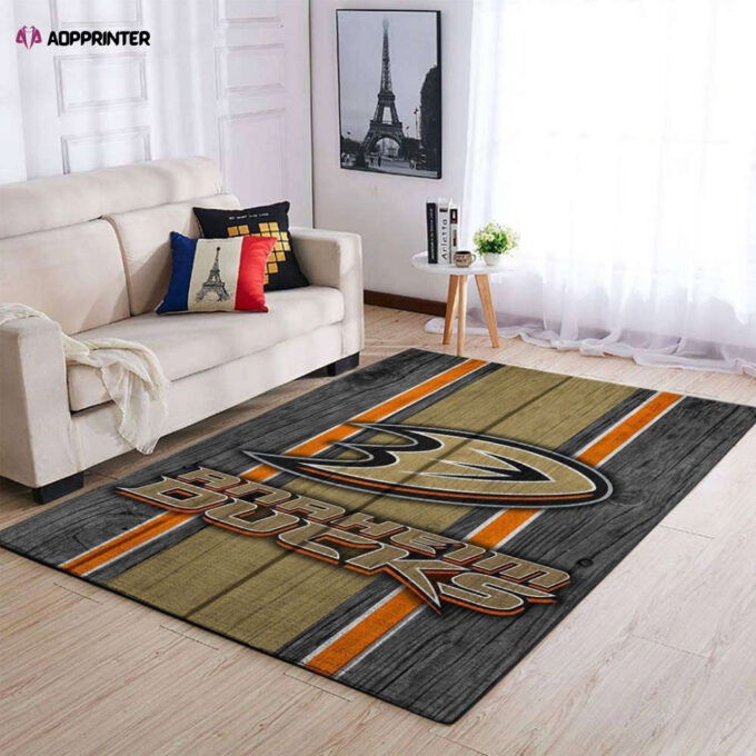 Anaheim Ducks Rug Living Room Floor Decor Fan Gifts