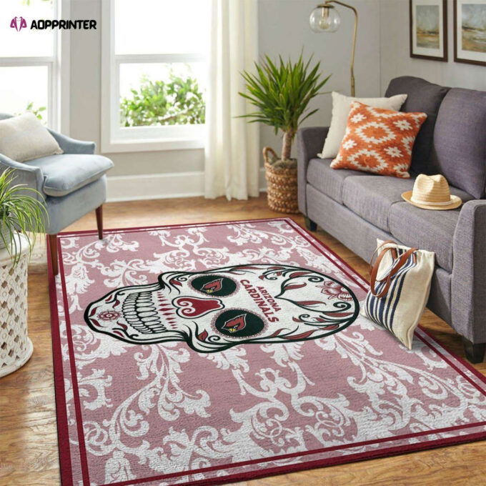 Arizona Cardinals Rug Living Room Floor Decor Fan Gifts