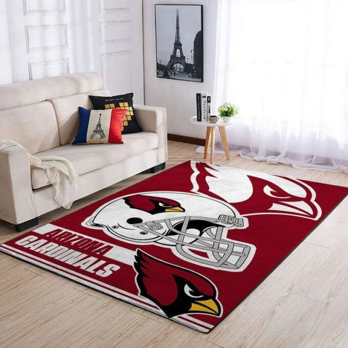 Arizona Cardinals Rug Living Room Floor Decor Fan Gifts