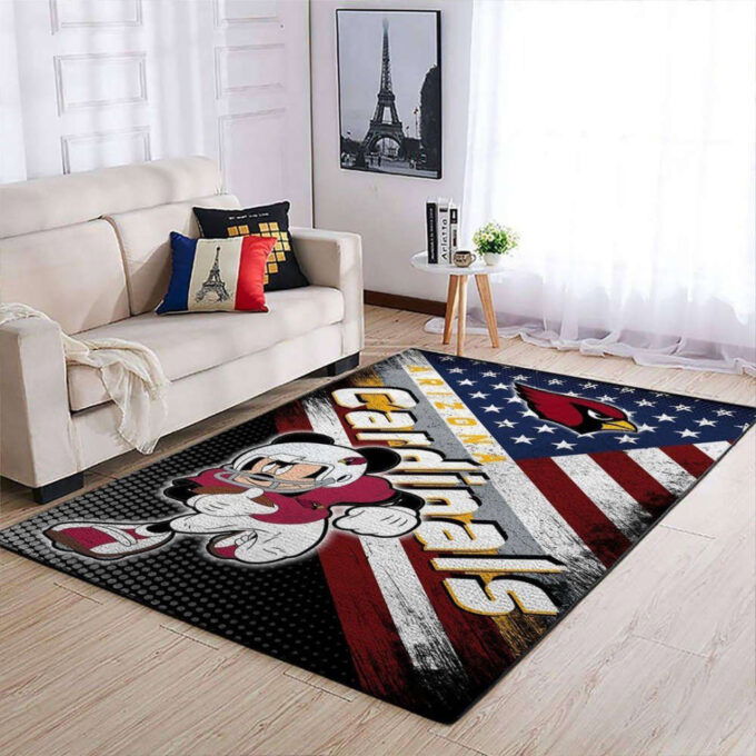 Arizona Cardinals Rug Living Room Floor Decor Fan Gifts